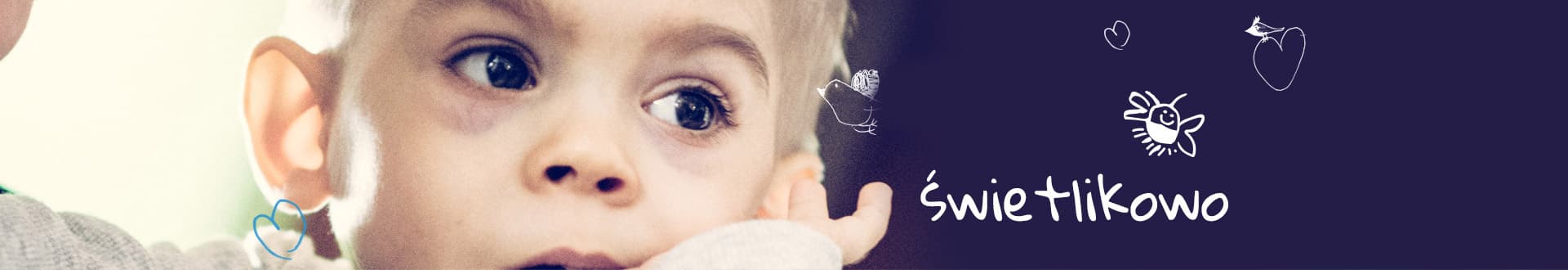 Baner Fundacja Śląskie Hospicjum dla Dzieci Świetlikowo z dzieckiem